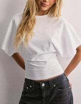 Modny T-shirt z Szerokimi Rękawami